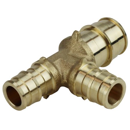 Apollo Expansion Pex 3/4 in. x 1/2 in. x 1/2 in. Brass PEX-A Expansion Barb Reducing Tee EPXT341212